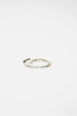 Rosa Maria Zhang Sterling Silver Black Diamond Ring| Rings