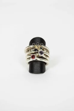 Rosa Maria Zhang Sterling Silver Black Diamond Ring| Rings