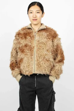 Acne Studios Zip Jacket Brown/Beige| Outerwear