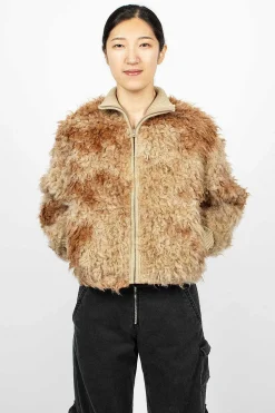 Acne Studios Zip Jacket Brown/Beige| Outerwear