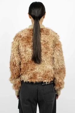 Acne Studios Zip Jacket Brown/Beige| Outerwear