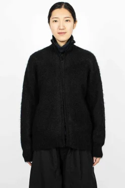 Needles Zipped Mohair Cardigan Black| Outerwear