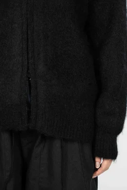 Needles Zipped Mohair Cardigan Black| Outerwear