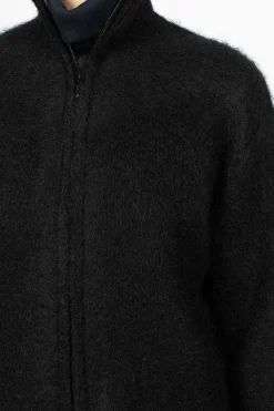 Needles Zipped Mohair Cardigan Black| Outerwear