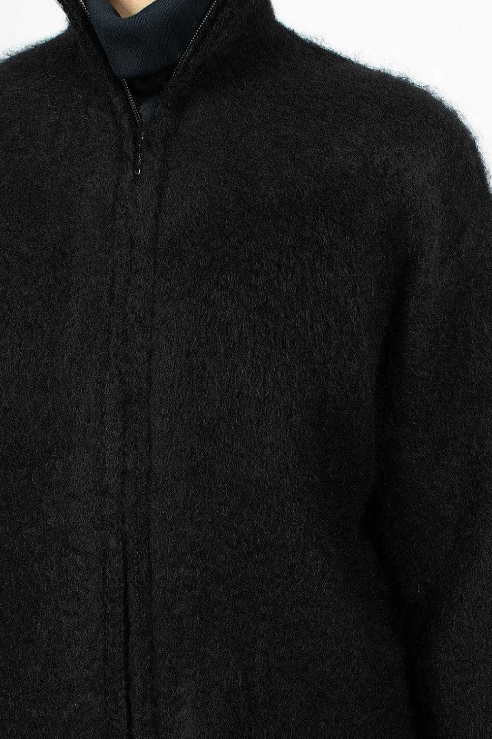 Needles Zipped Mohair Cardigan Black| Outerwear